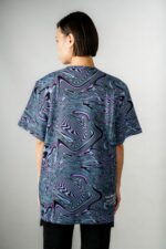 Messed Up Stripes-Polo Blue - Image 2